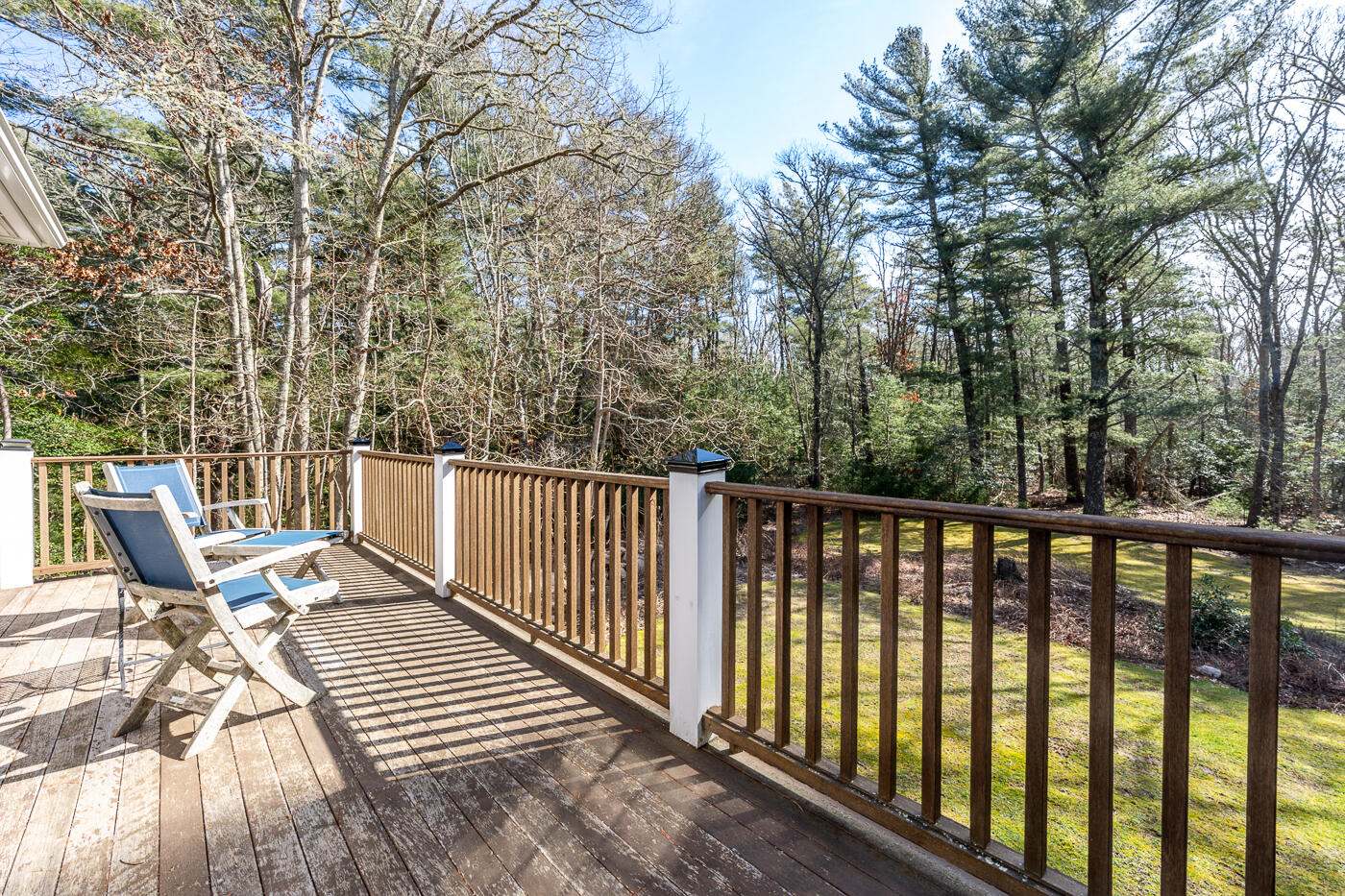 125 Woodside Road West Barnstable, MA 02668 - Photo 45 of 58 a view of balcony with wooden floor and outdoor seating
