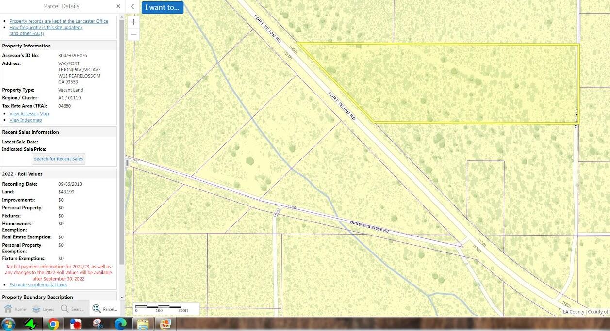 0 Fort Tejon Road Pearblossom, CA 93553 - Photo 4 of 24 fort tejon lot 3 map with info.