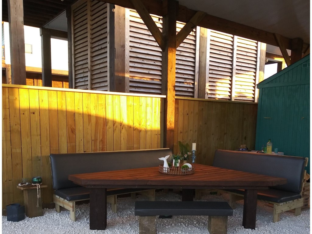 1256 Resort Road Crystal Beach, TX 77650 - Photo 15 of 21 Custom built-in table and benches.