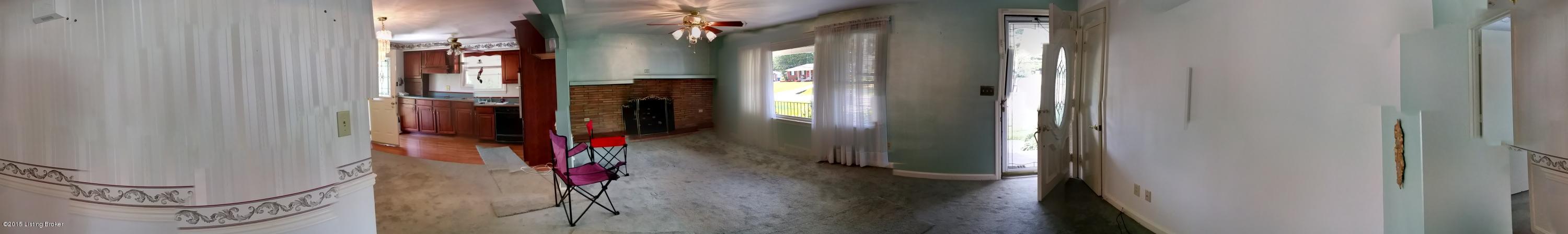 4615 Spen Lea Road Louisville, KY 40216 - Photo 31 of 34 Panoramic view of Living Room/Kitchen/Dining Area.