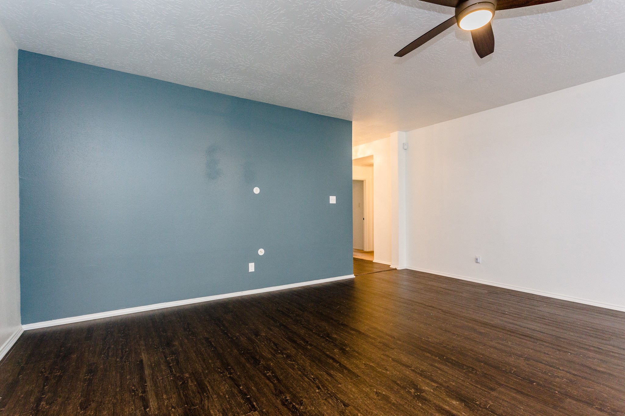 2834 Trinity Glen Lane Houston, TX 77047 - Photo 6 of 30 Large living area with accent wall