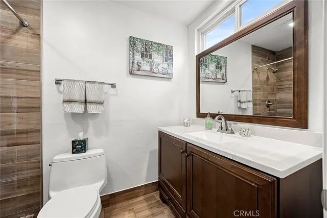 a bathroom with a sink and a toilet