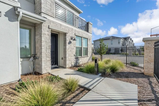 a view of a house with a patio