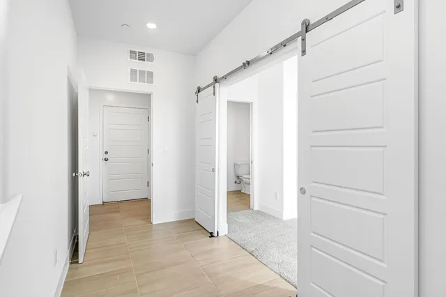 a view of an empty room