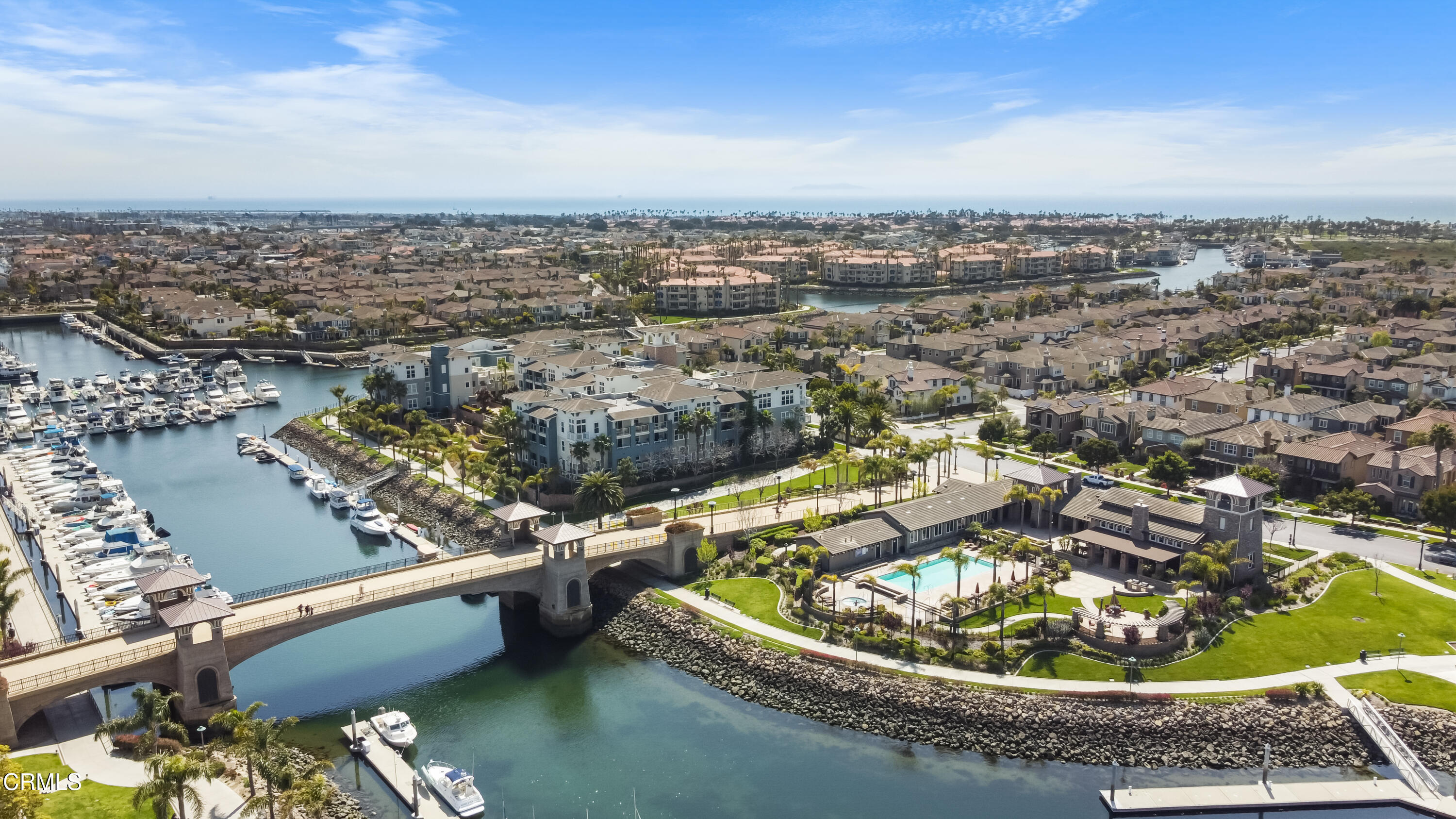 1536 Seabridge Lane Oxnard, CA 93035 - Photo 38 of 38 an aerial view of a house with a swimming pool