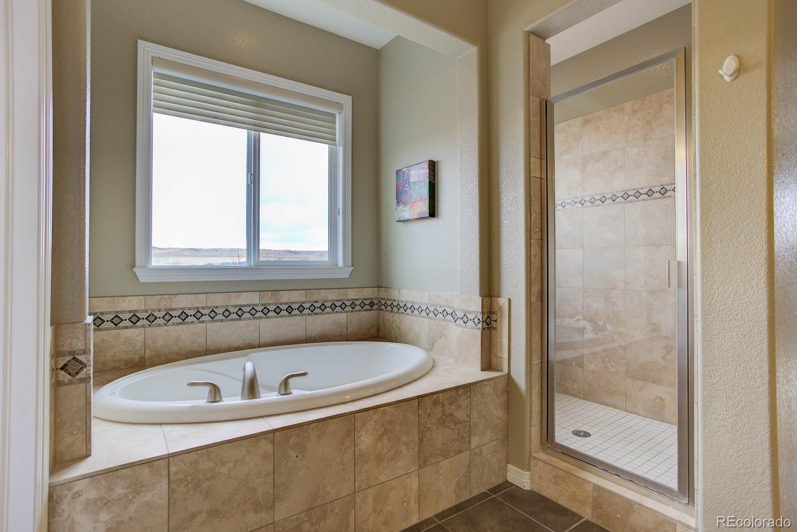 10879 Glengate Circle Highlands Ranch, CO 80130 - Photo 28 of 35 a white bath tub sitting next to a shower