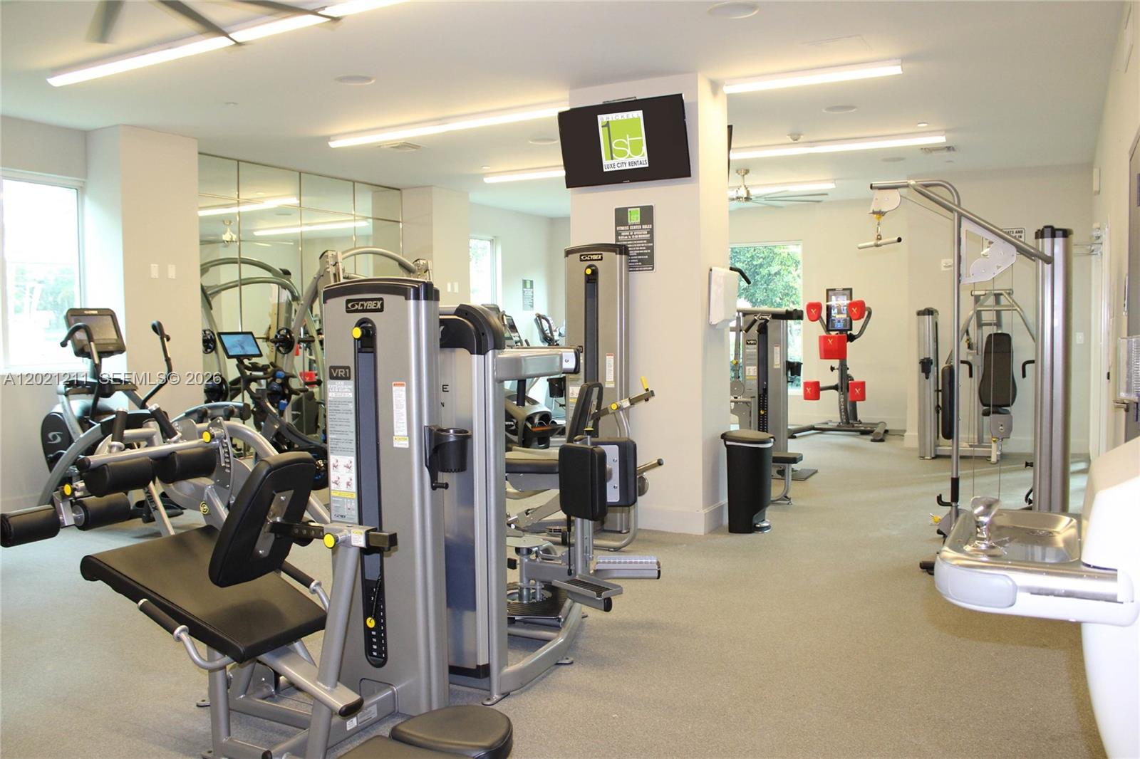 110 Southwest 12th Street, Unit 708 Miami, FL 33130 - Photo 10 of 10 a view of a room with gym equipment
