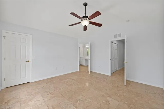 a view of an empty room