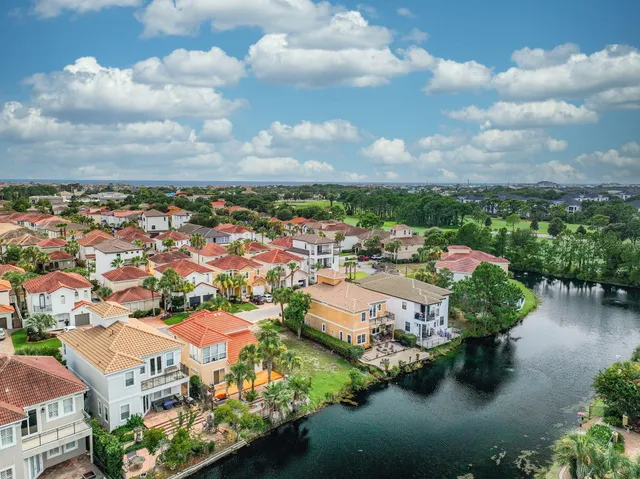 an aerial view of a city