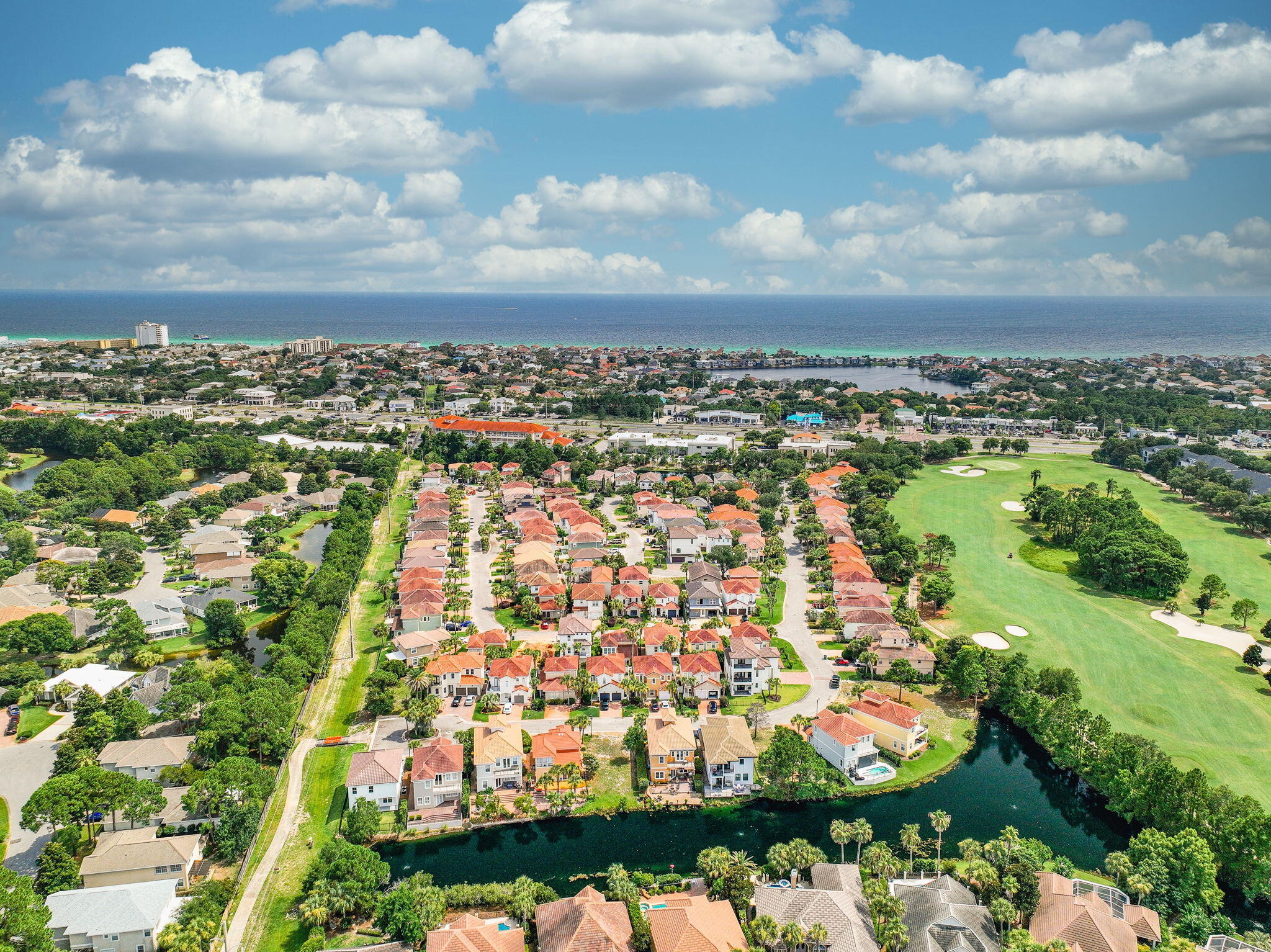 270 Calusa Boulevard Destin, FL 32541 - Photo 24 of 27 an aerial view of residential houses with outdoor space