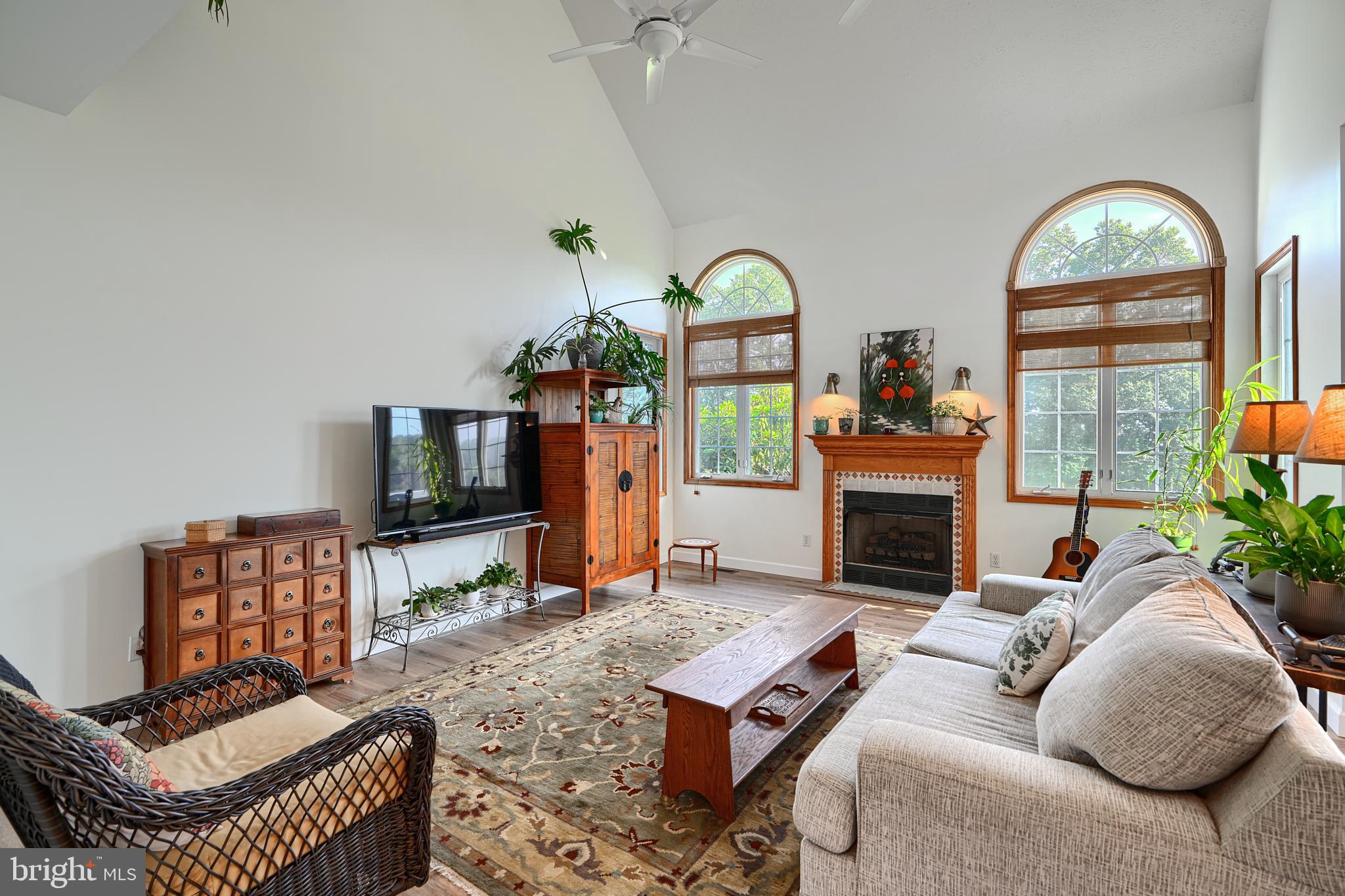 522 Little New York Road Rising Sun, MD 21911 - Photo 27 of 72 a living room with furniture a fireplace and a flat screen tv