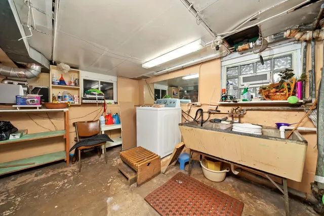 a room with furniture