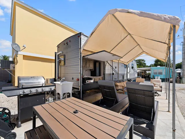 a view of outdoor space with seating