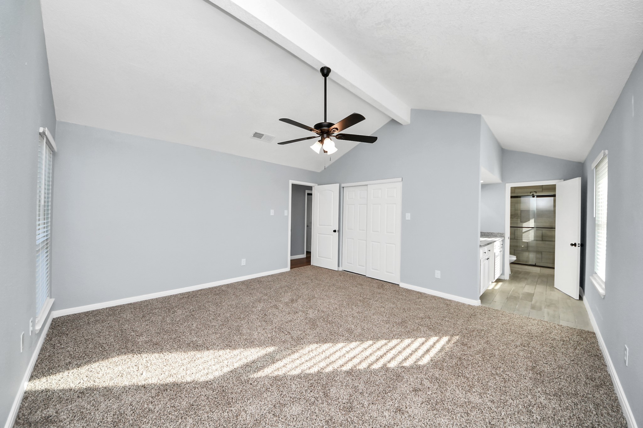 1806 Lacewing Lane Houston, TX 77067 - Photo 17 of 49 a view of a livingroom with a ceiling fan and window