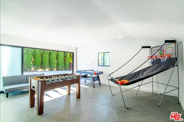 a view of a balcony with an outdoor space