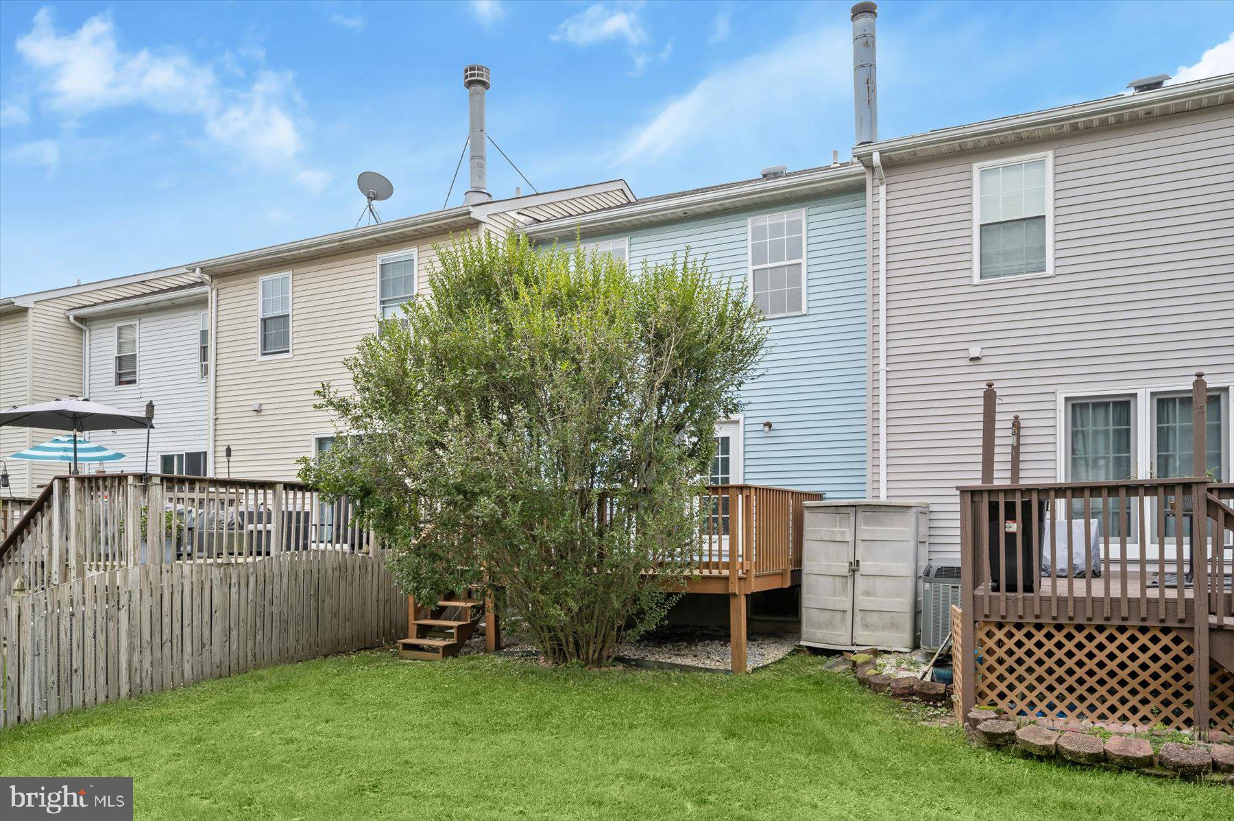 17 Offspring Court Perry Hall, MD 21128 - Photo 36 of 42 a backyard of a house with a garden and deck