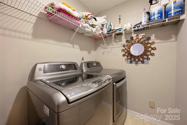 a close view of utility room