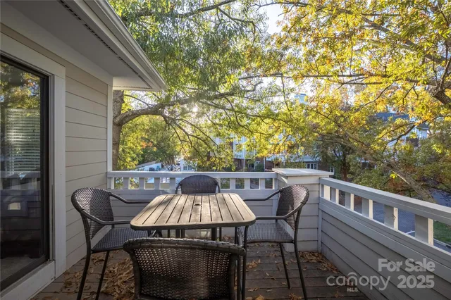 a view of balcony with furniture and outdoor space
