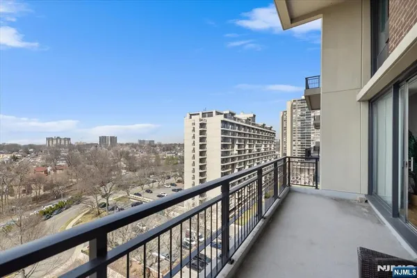 a view of city from balcony