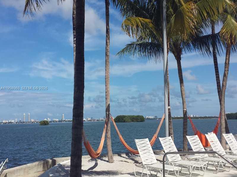 700 Northeast 63rd Street, Unit D609 Miami, FL 33138 - Photo 3 of 7 a view of an ocean with a palm tree
