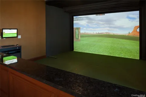 a view of a yard from a living room