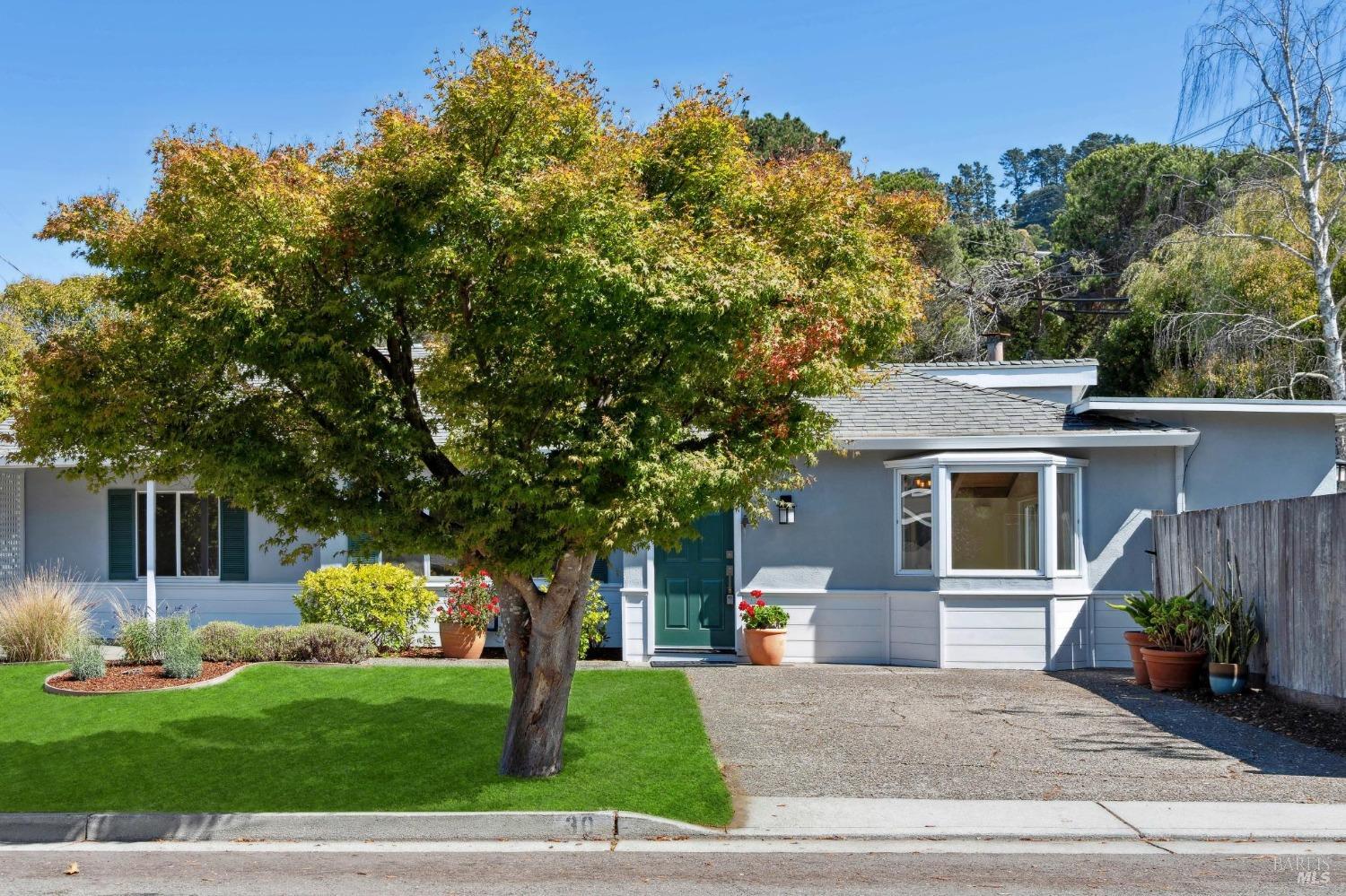 30 Juno Road Tiburon, CA 94920 - Photo 1 of 1 a front view of a house with garden