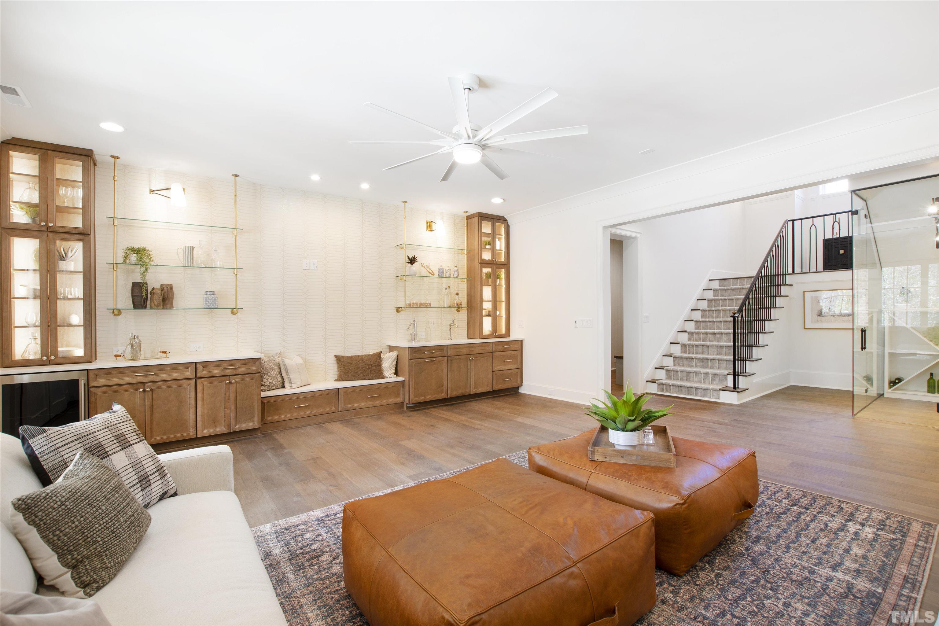 1716 Nottingham Road Raleigh, NC 27607 - Photo 62 of 78 a living room with furniture and wooden floor