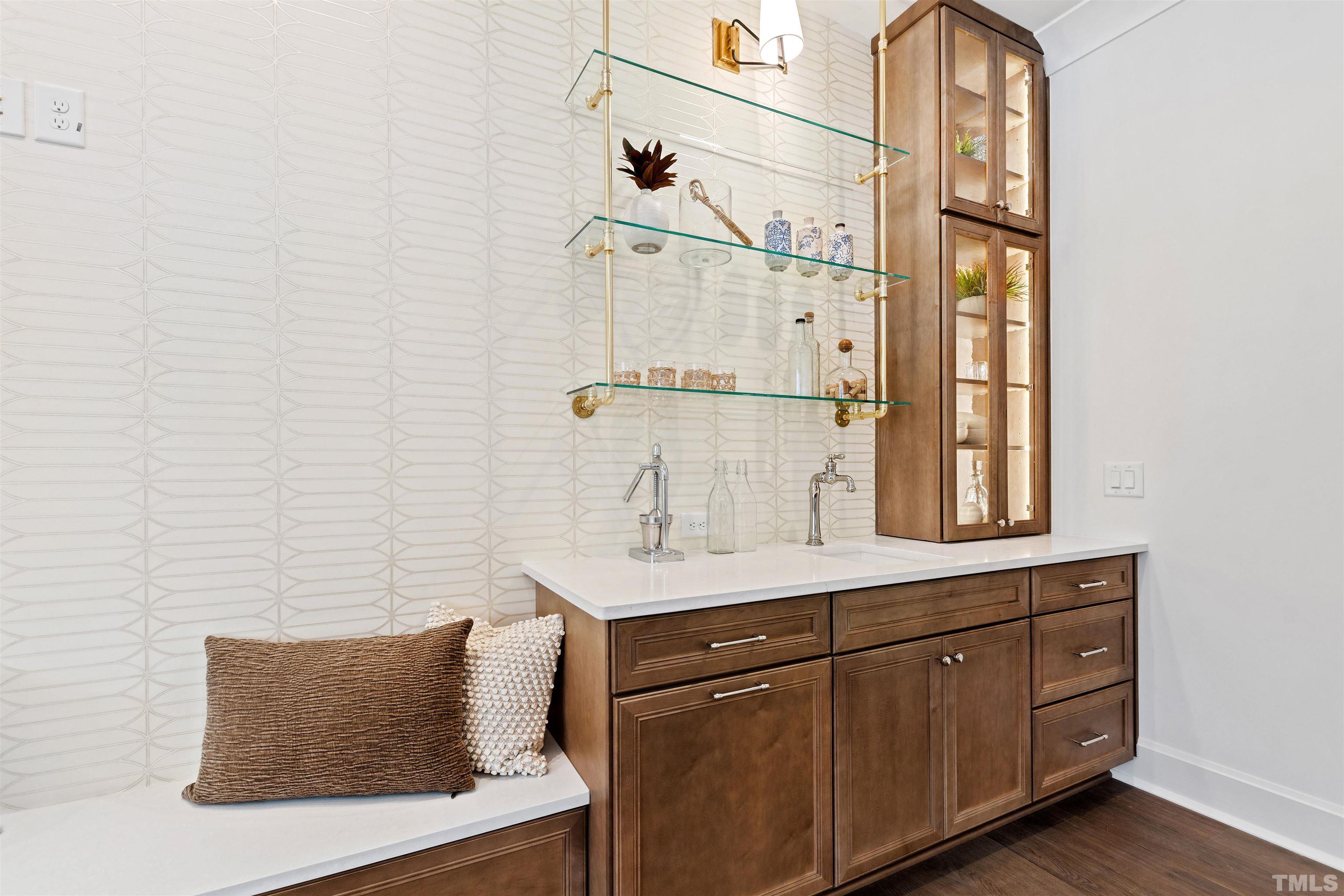 1716 Nottingham Road Raleigh, NC 27607 - Photo 63 of 78 a bathroom with a sink and a mirror