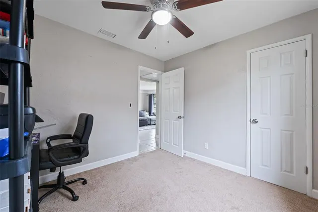 a view of workspace with a window