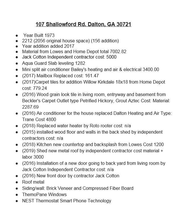 107 Shallowford Road Dalton, GA 30721 - Photo 50 of 53 107 Shallowford 1