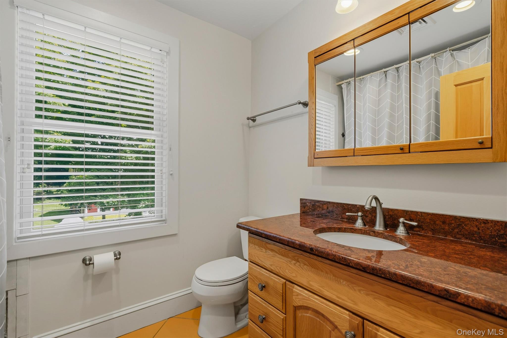 324 Haverstraw Road Suffern, NY 10901 - Photo 23 of 50 a bathroom with a sink a toilet and a window