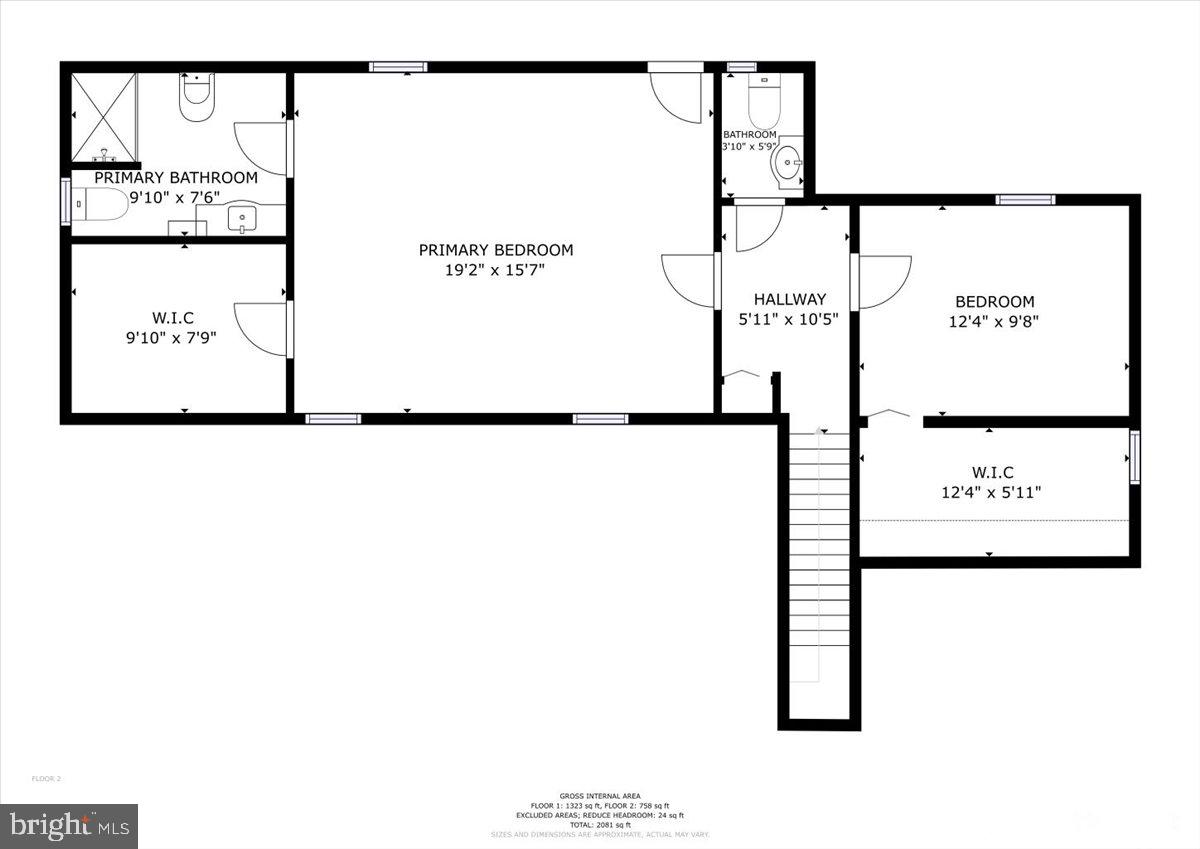 1902 Southridge Drive Edgewood, MD 21040 - Photo 36 of 36 Upper-level floor plan