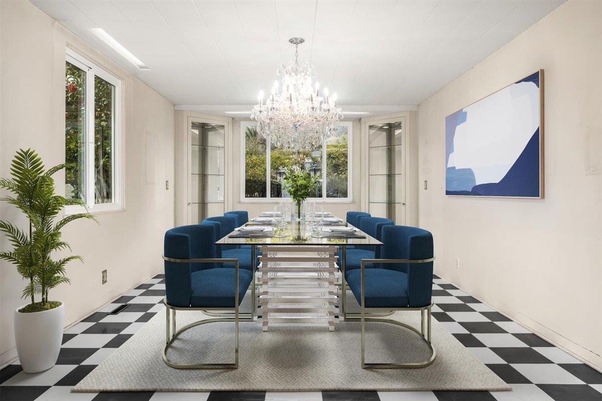 4121 Creciente Drive Santa Barbara, CA 93110 - Photo 13 of 38 11. Formal Dining Room (Virtual Staging)