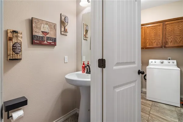 a bathroom with a sink and a toilet
