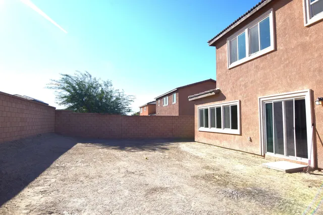 a view of a brick wall