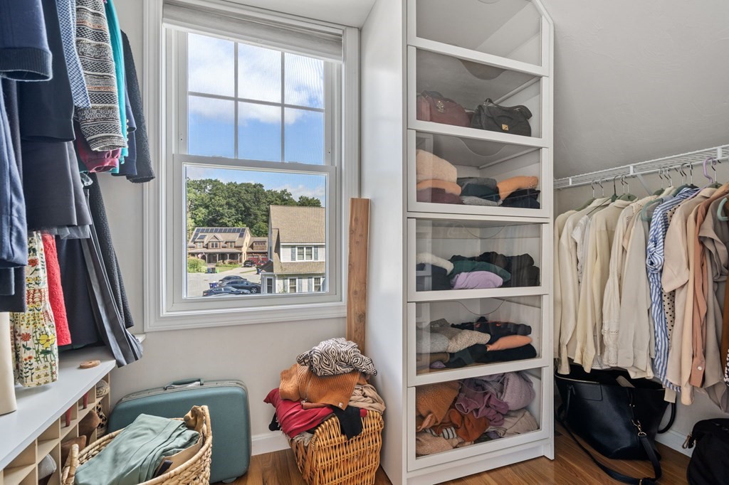 8 Maple Leaf Drive Boston, MA 02136 - Photo 20 of 29 a view of walk in closet with clothes and shoes