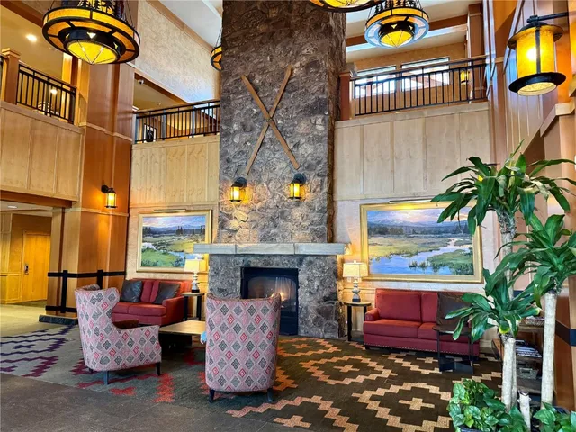 a outdoor space with sitting area