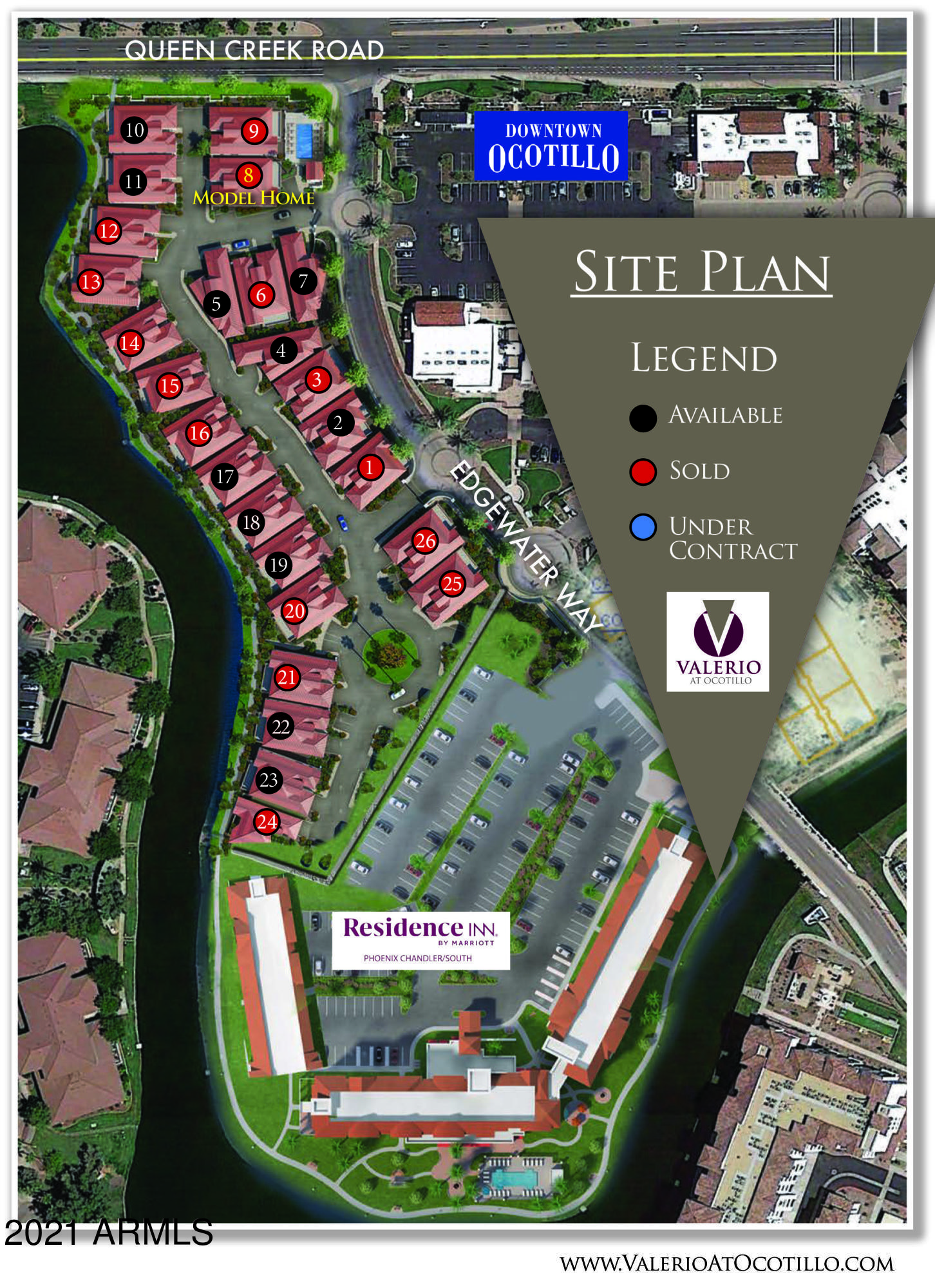2777 West Queen Creek Road, Unit 4 Chandler, AZ 85248 - Photo 8 of 14 Valerio Site Plan