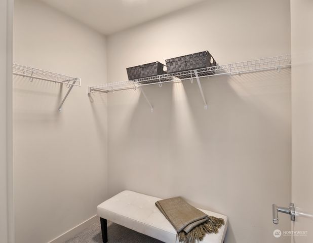 a view of a balcony with couch