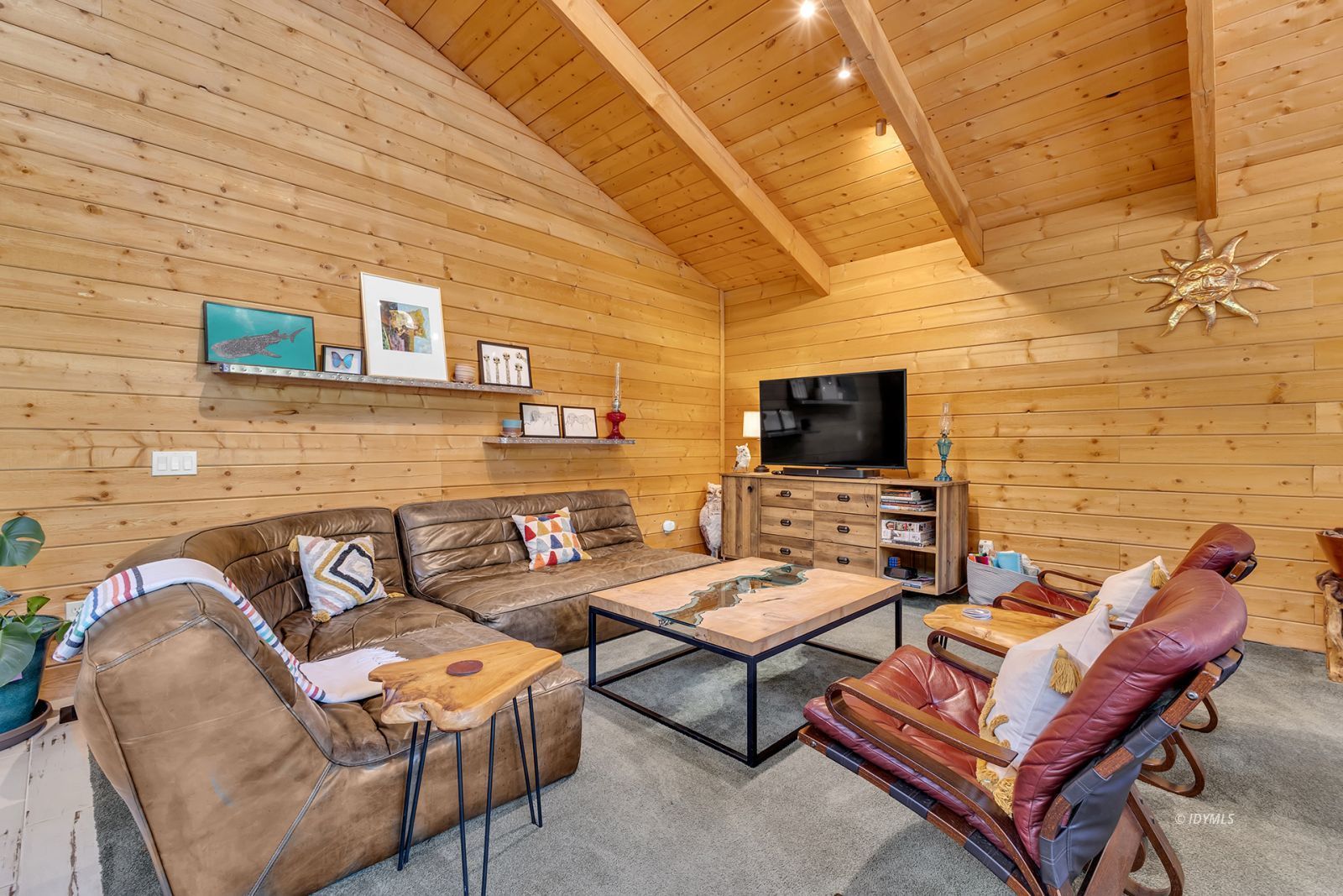 24924 Fern Valley Road Idyllwild, CA 92549 - Photo 67 of 72 a outdoor living space with furniture and a flat screen tv
