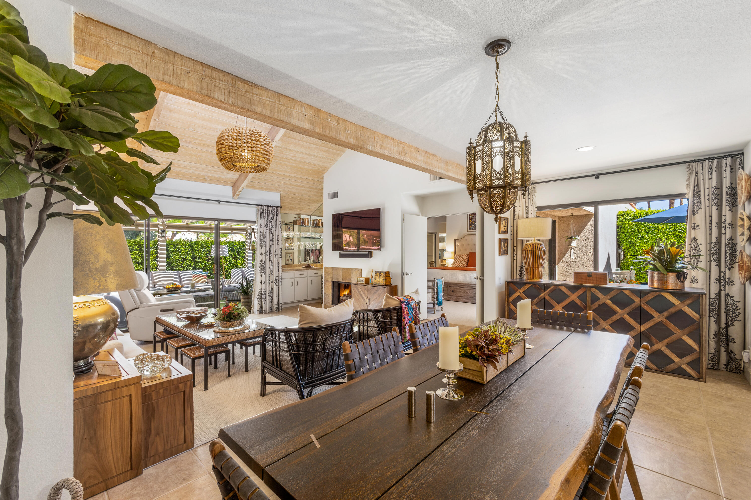 303 Forest Hills Drive Rancho Mirage, CA 92270 - Photo 27 of 72 a very nice looking living room with a large window and wooden floor