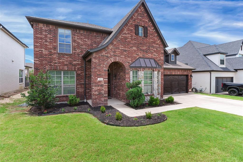 420 Prairie Run Aledo, TX 76008 - Photo 4 of 37 front view of a house with a yard