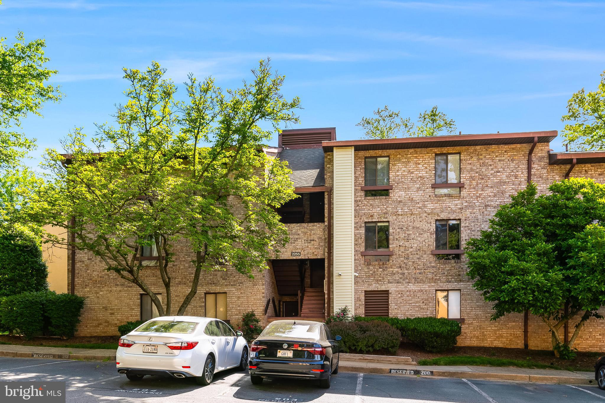 a car parked in front of a house