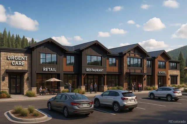a car parked in front of a building