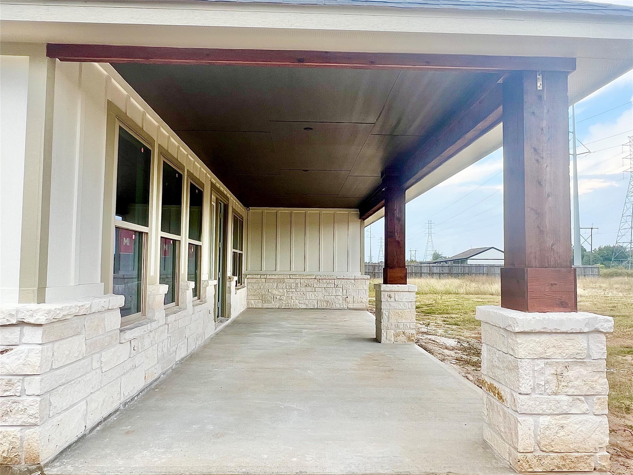 15722 North Tower Circle Santa Fe, TX 77517 - Photo 18 of 30 Relax enjoy the view in your 30 foot long covered patio