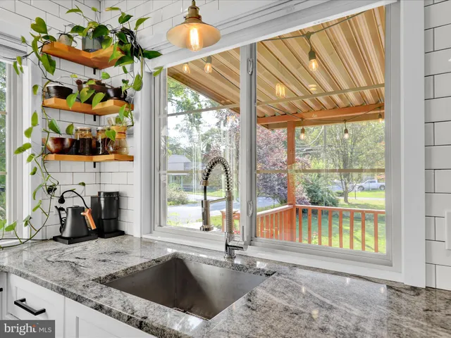 a view of a living room and a window