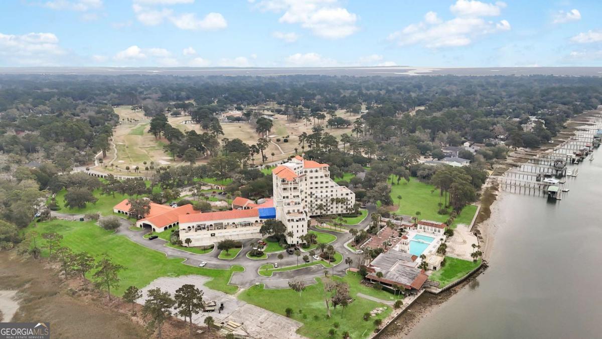 700 Wilmington Island Road, Unit 201 Savannah, GA 31410 - Photo 46 of 51 an aerial view of a house with yard swimming pool and outdoor seating