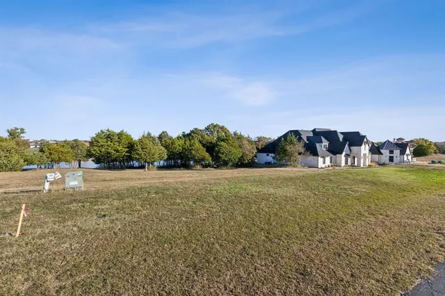 a view of a open kitchen with green space