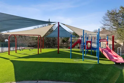 a view of a chairs and table in the patio