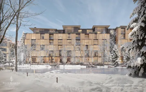 a view of tall buildings